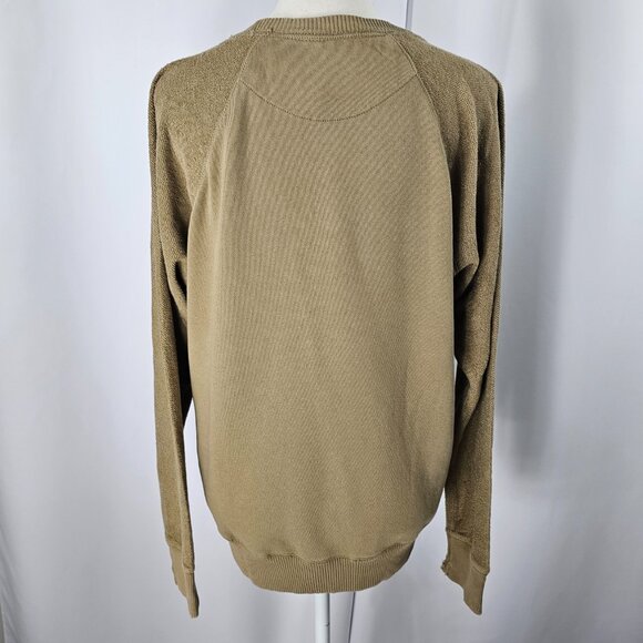 Aerie Women's Tan Terry Cloth Raglan Sleeve Distressed Sweatshirt Size XS NWT - Picture 8 of 16